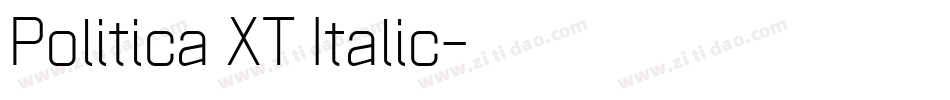 Politica XT Italic字体转换